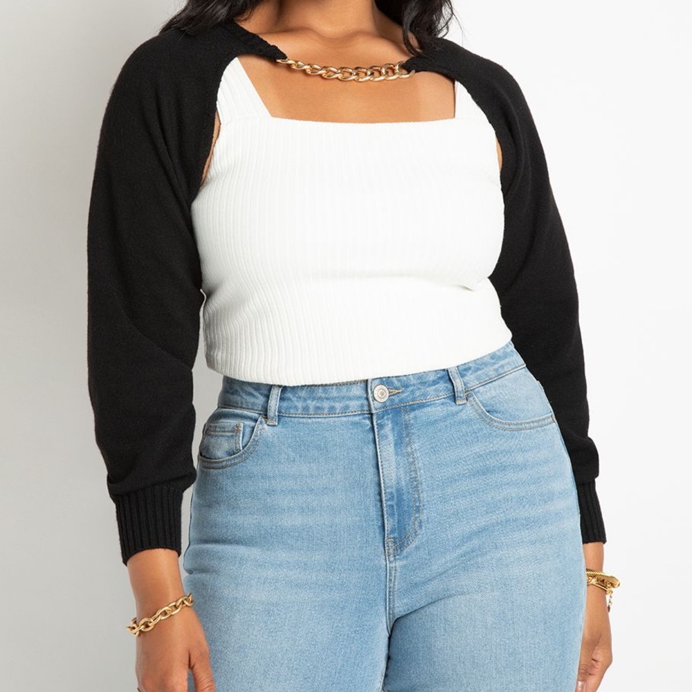 Sweater Sleeves with Chain Detail